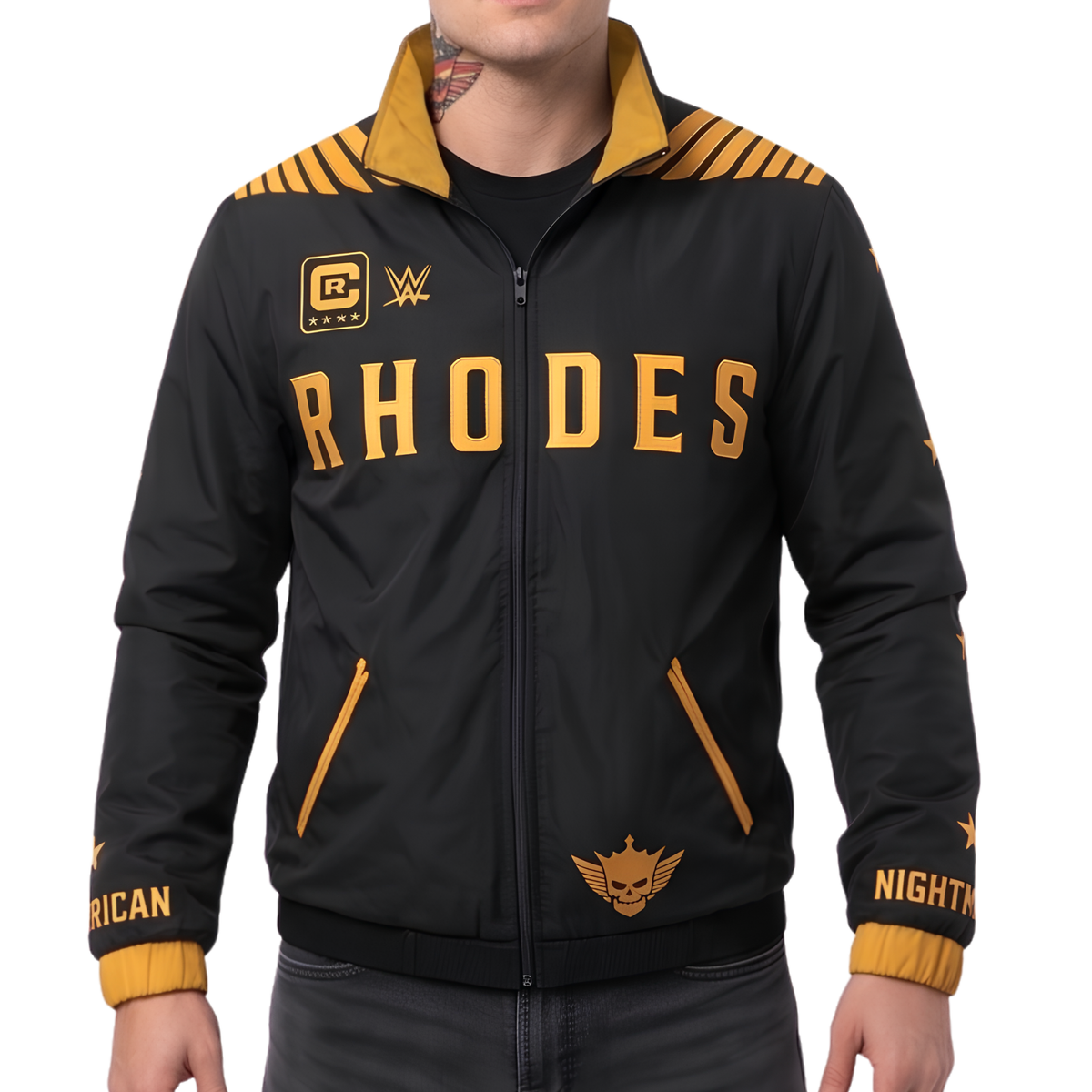 Sale Live on SmackDown 2026 Cody Rhodes Black Windbreaker Jacket