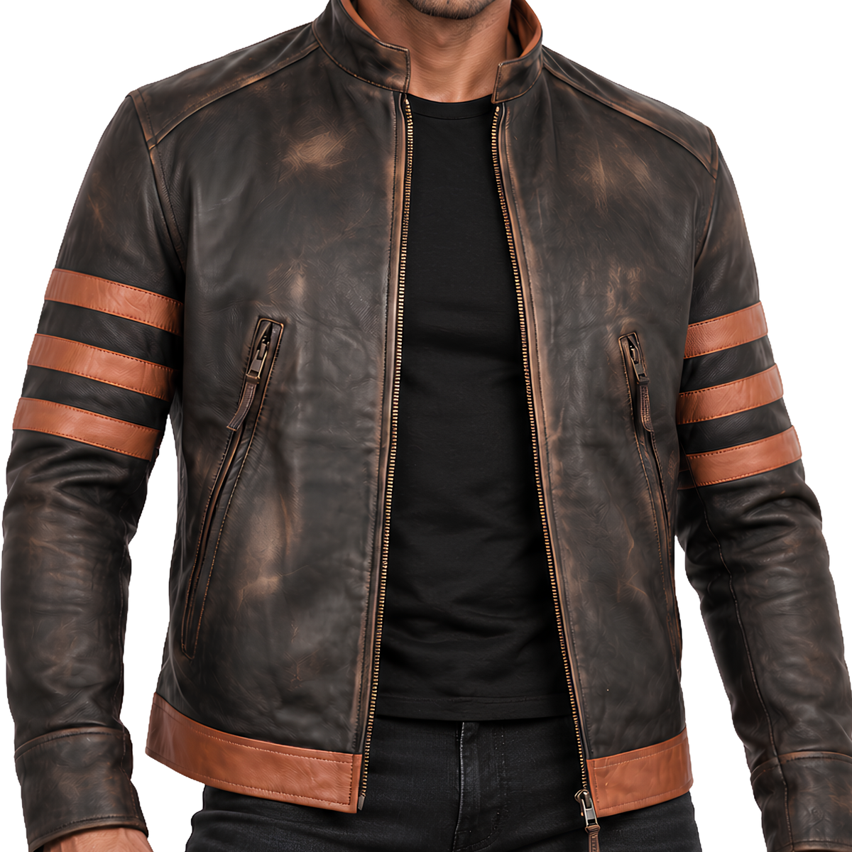 Sale Live on X-Men Wolverine Hugh Jackman Leather Jacket