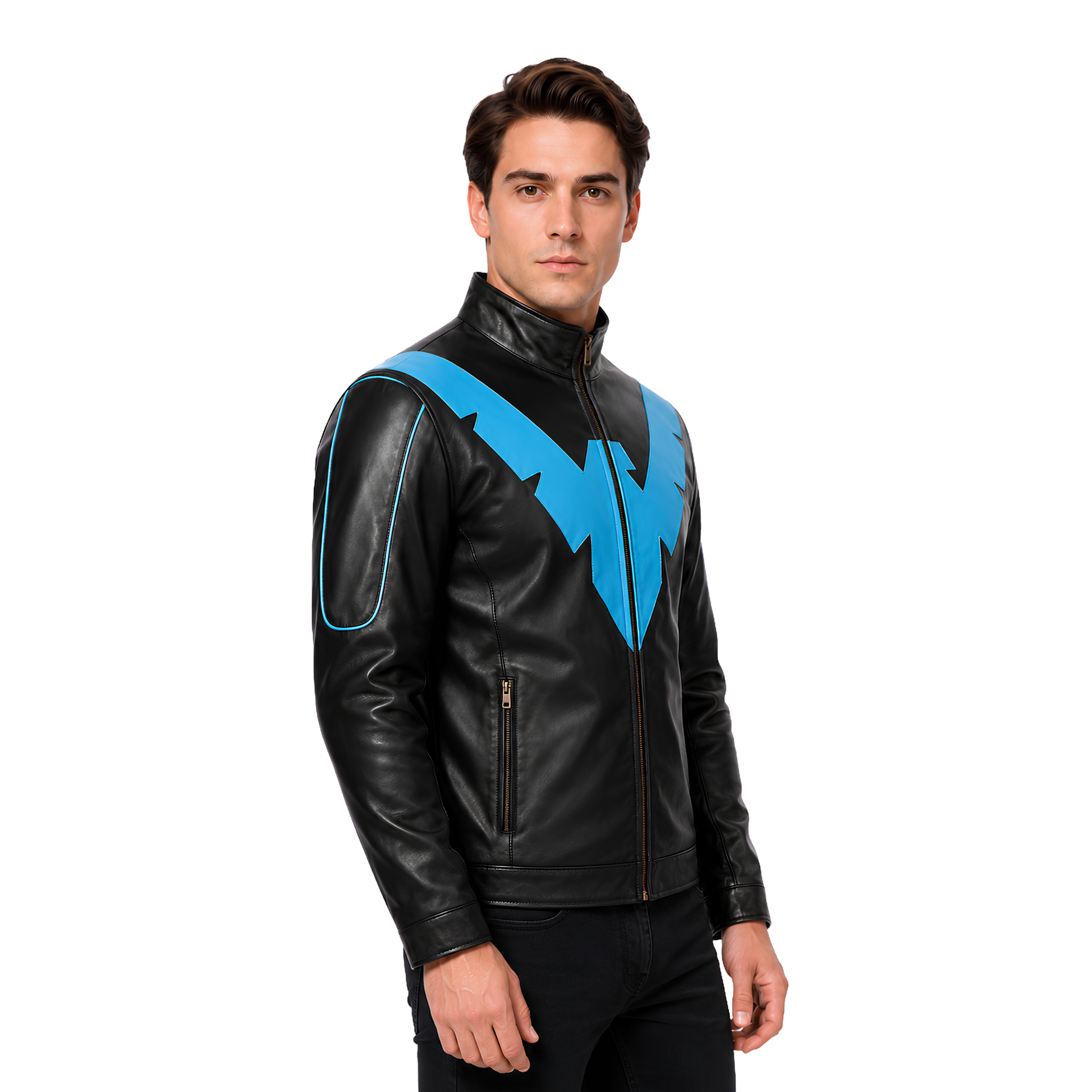 Shop The Arkham Knight Nightwing Leather Jacket