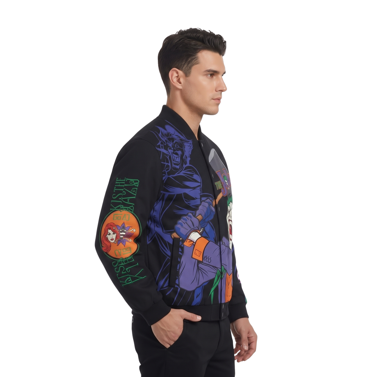 Shop The Batman The Joker Graphic Bomber Jacket
