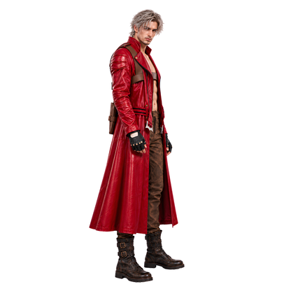 Shop The Devil May Cry 3 Dante Red Leather Trench Coat Today