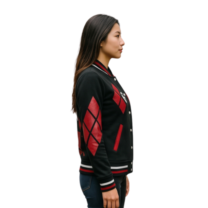 Shop The Harley Quinn Suicide Squad Halloween Varsity Jacket