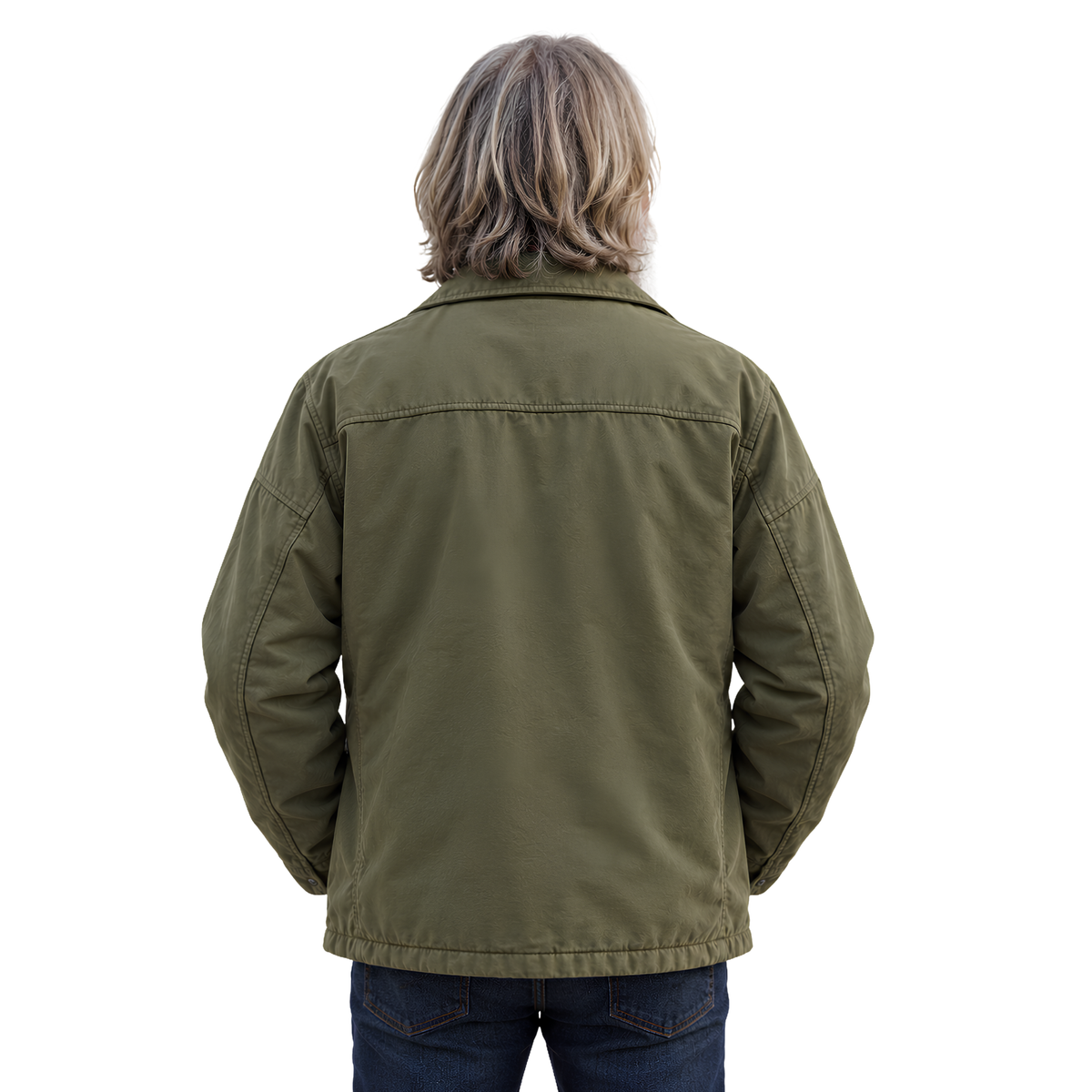 Shop The Small Prophets Michael Sleep Green Cotton Jacket