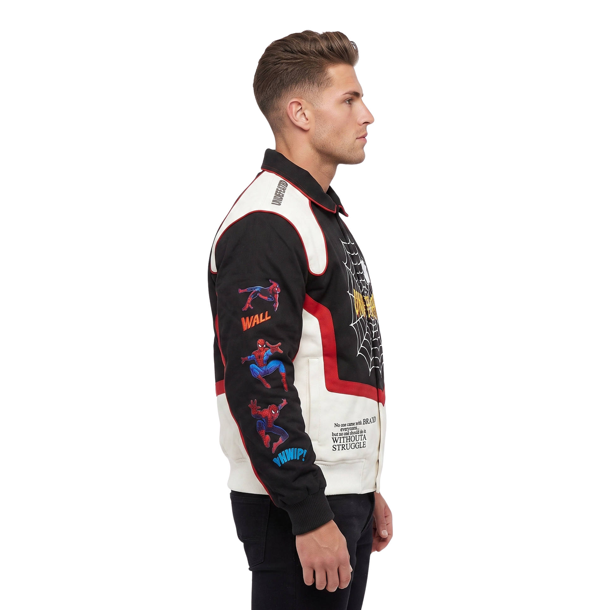 Shop The Spider-Man FW26 Graphic Colorblock Jacket