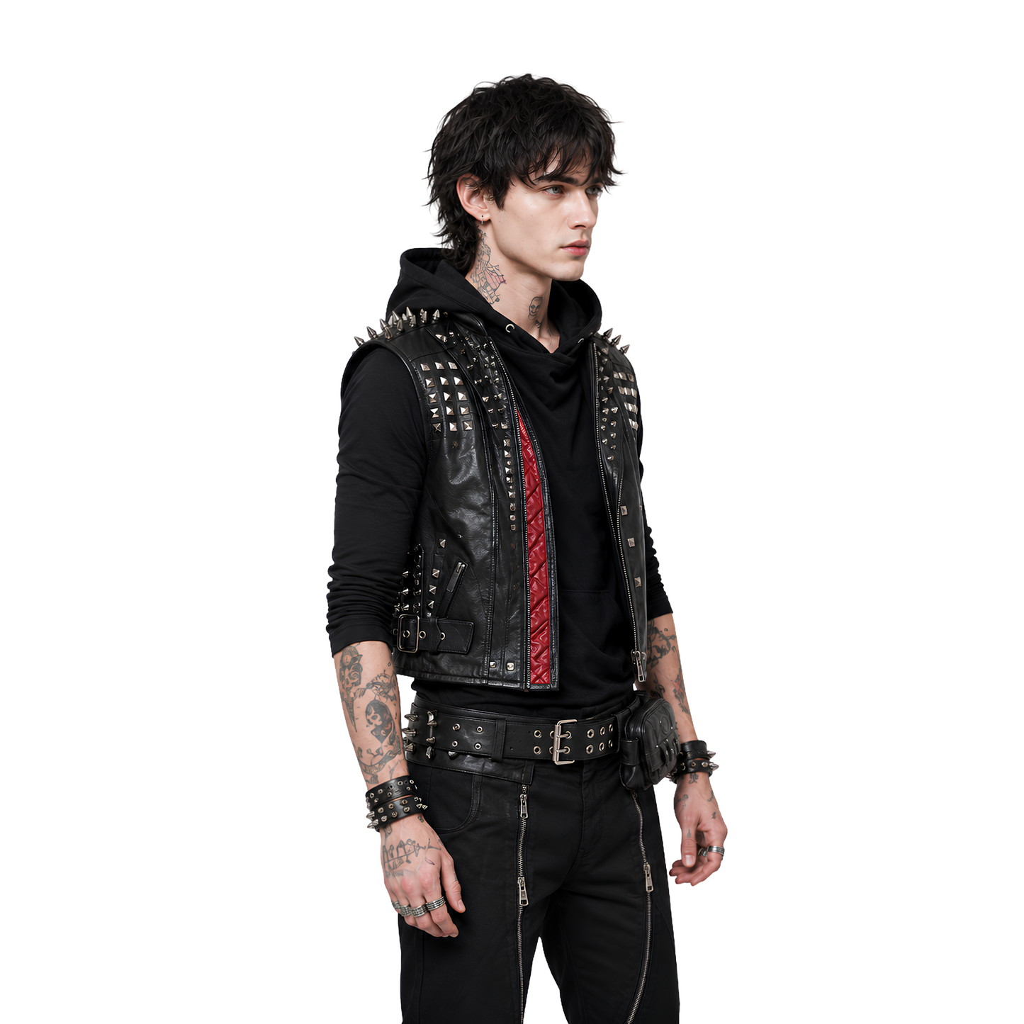 Shop The Watch Dogs Legion Wrench Studded Leather Vest