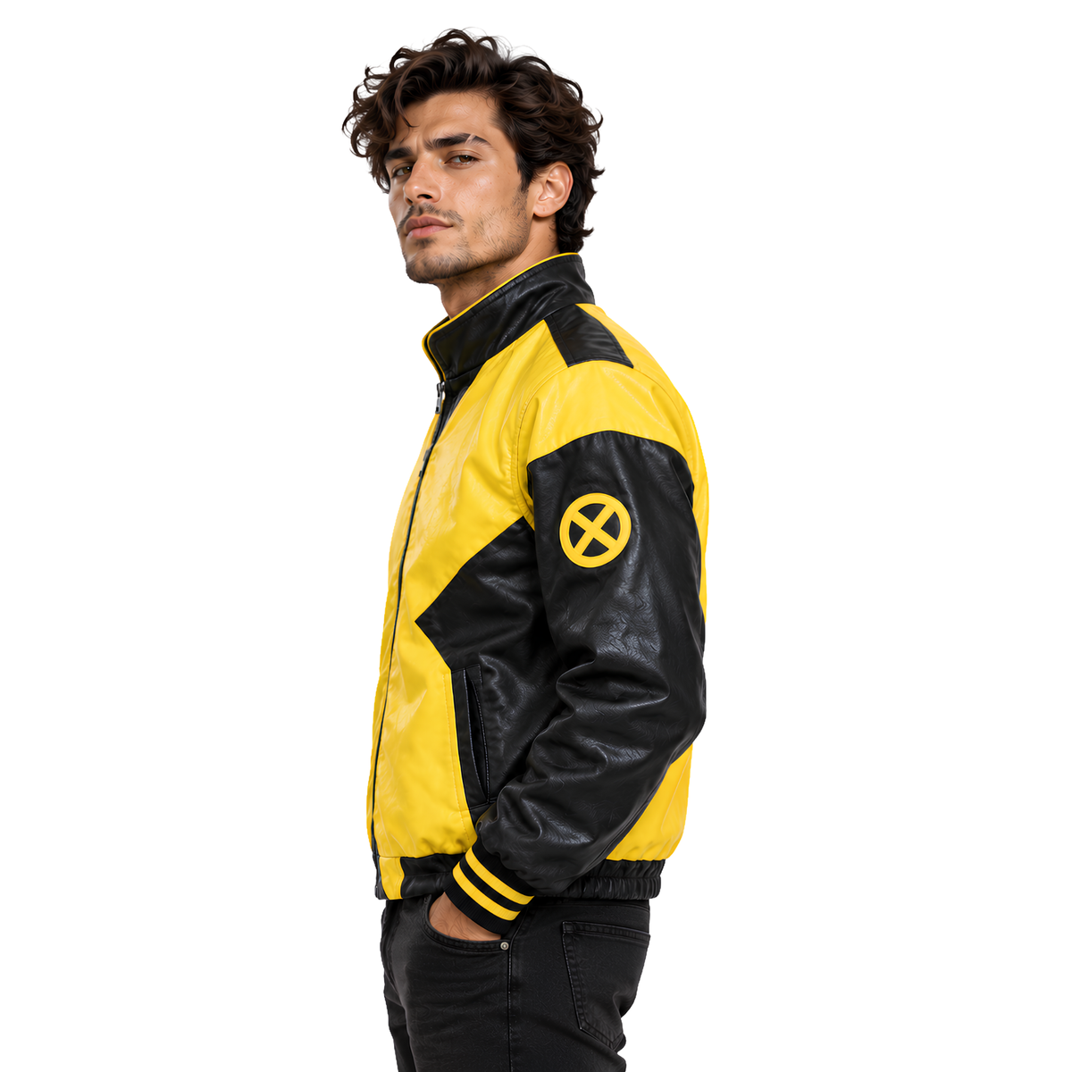 Shop The X-Men Cyclops Mutant Cosplay Moto Leather Jacket