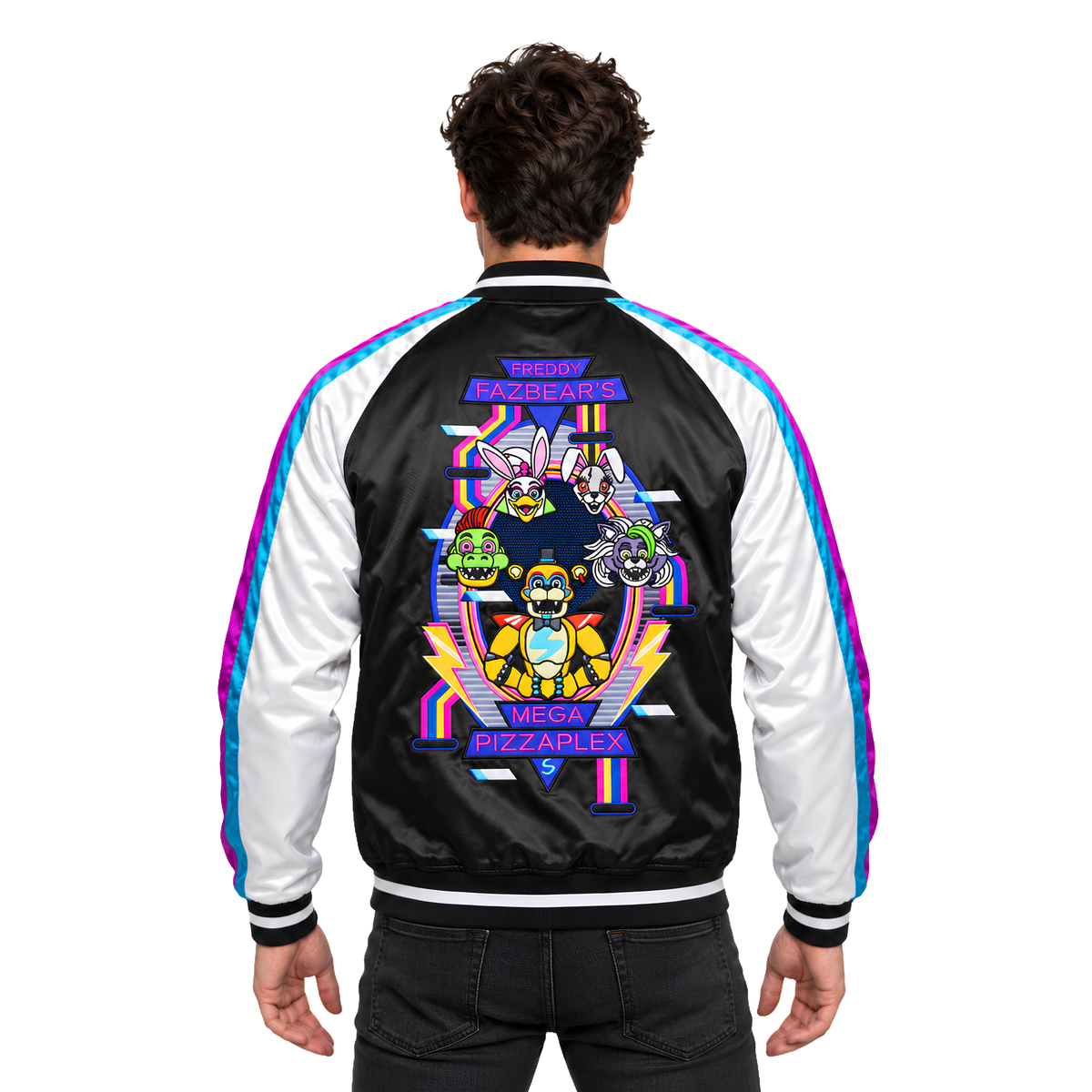 Shop the FNAF Security Breach Satin Bomber Jacket Today