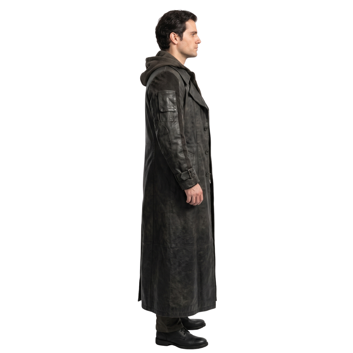 Shop the Henry Cavill Highlander Movie Black Leather Trench Coat