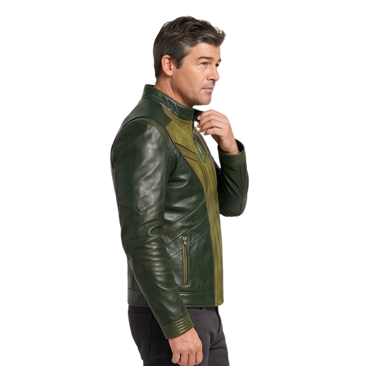Shop the Lanterns 2026 Series Green Leather Jacket Today