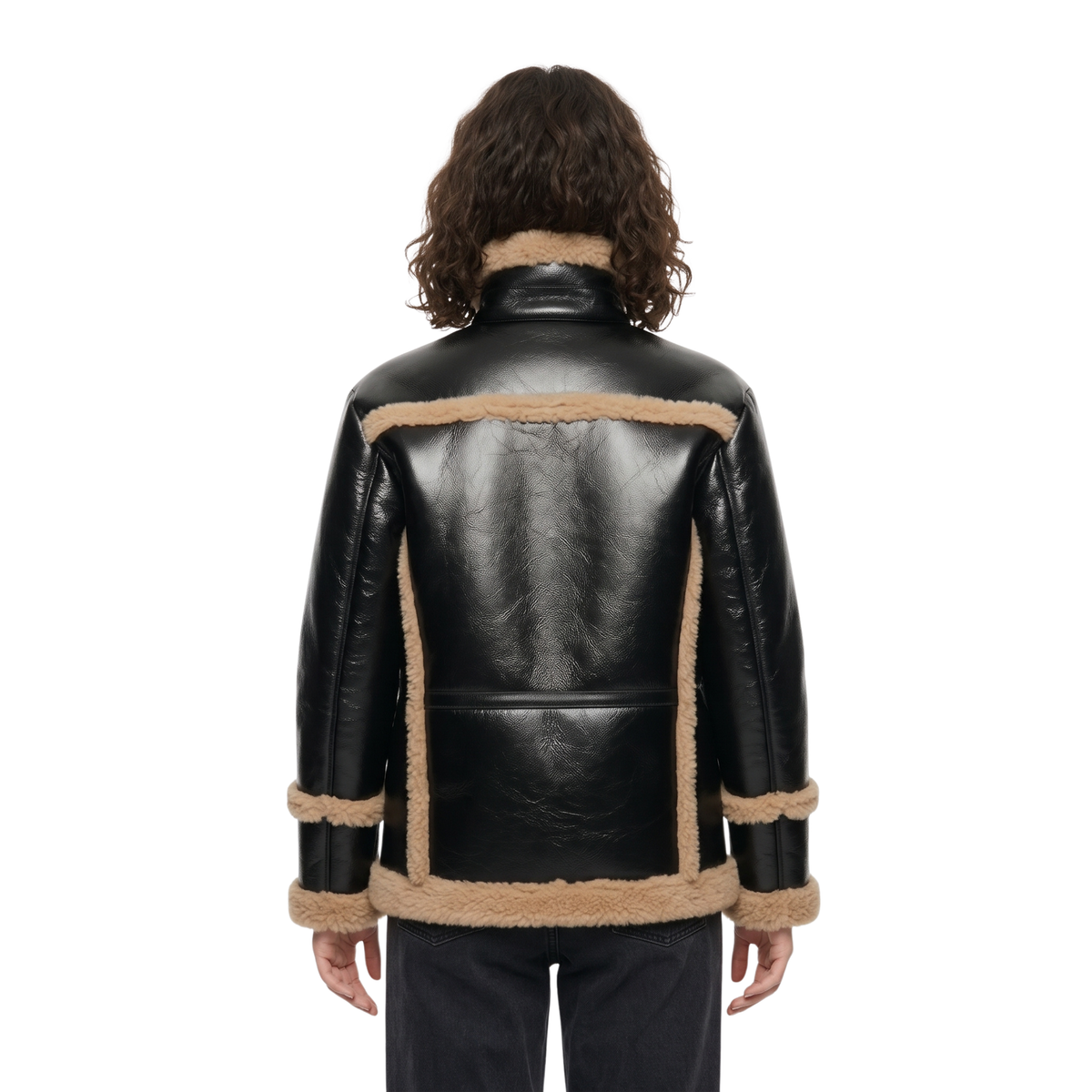 Shop the Master of None Lena Waithe Shearling Leather Jacket Today