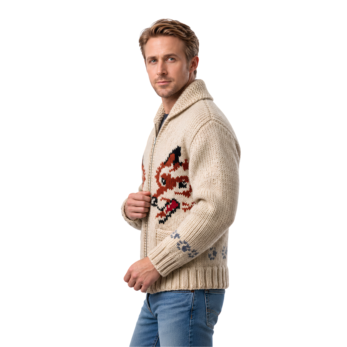 Shop the Ryan Gosling Project Hail Mary Wolf Cardigan Today