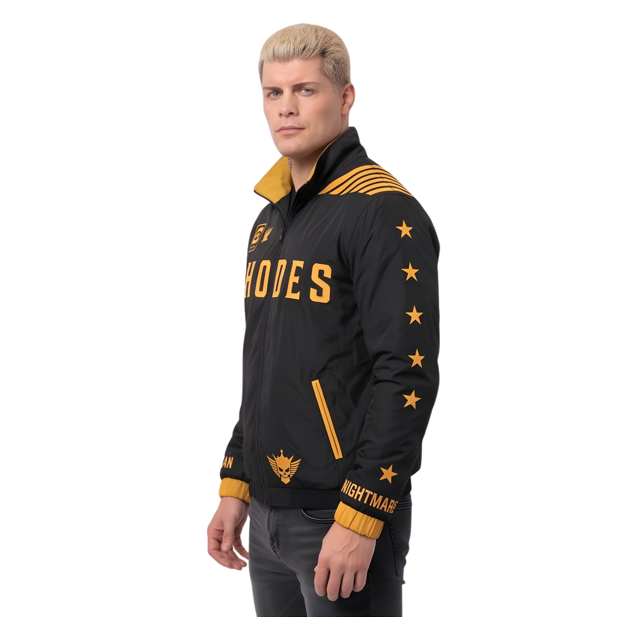 Shop the SmackDown 2026 Cody Rhodes Black Windbreaker Jacket