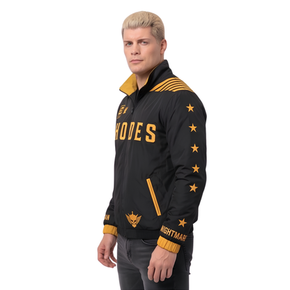 Shop the SmackDown 2026 Cody Rhodes Black Windbreaker Jacket