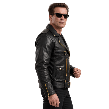 Shop the Terminator 2 Judgment Day Arnold Leather Jacket
