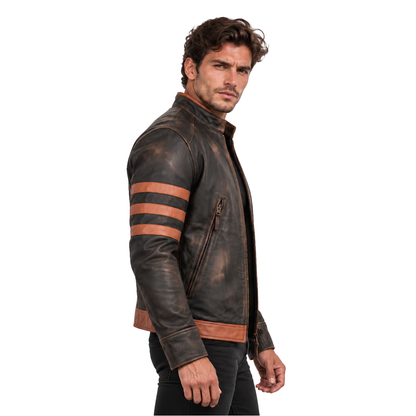 Shop the X-Men Wolverine Hugh Jackman Leather Jacket