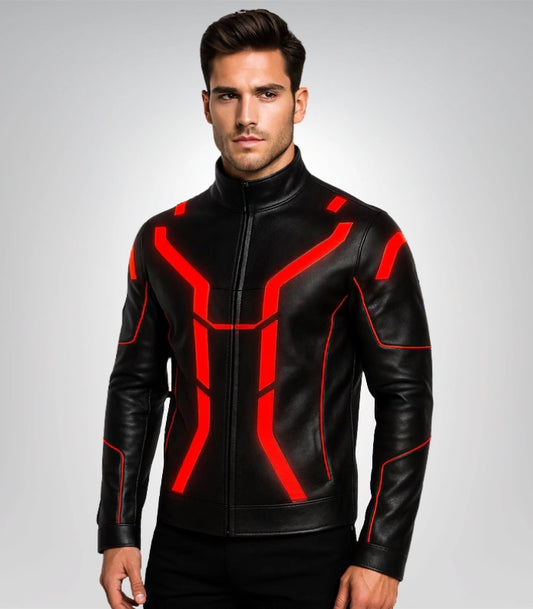 Tron Ares leather jacket – futuristic sci-fi cosplay