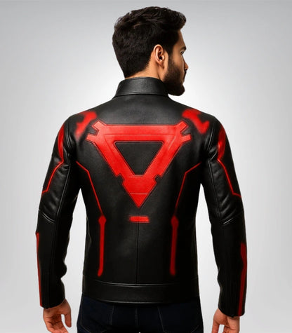 Sci-fi cosplay leather jacket – Tron Ares inspired outfit