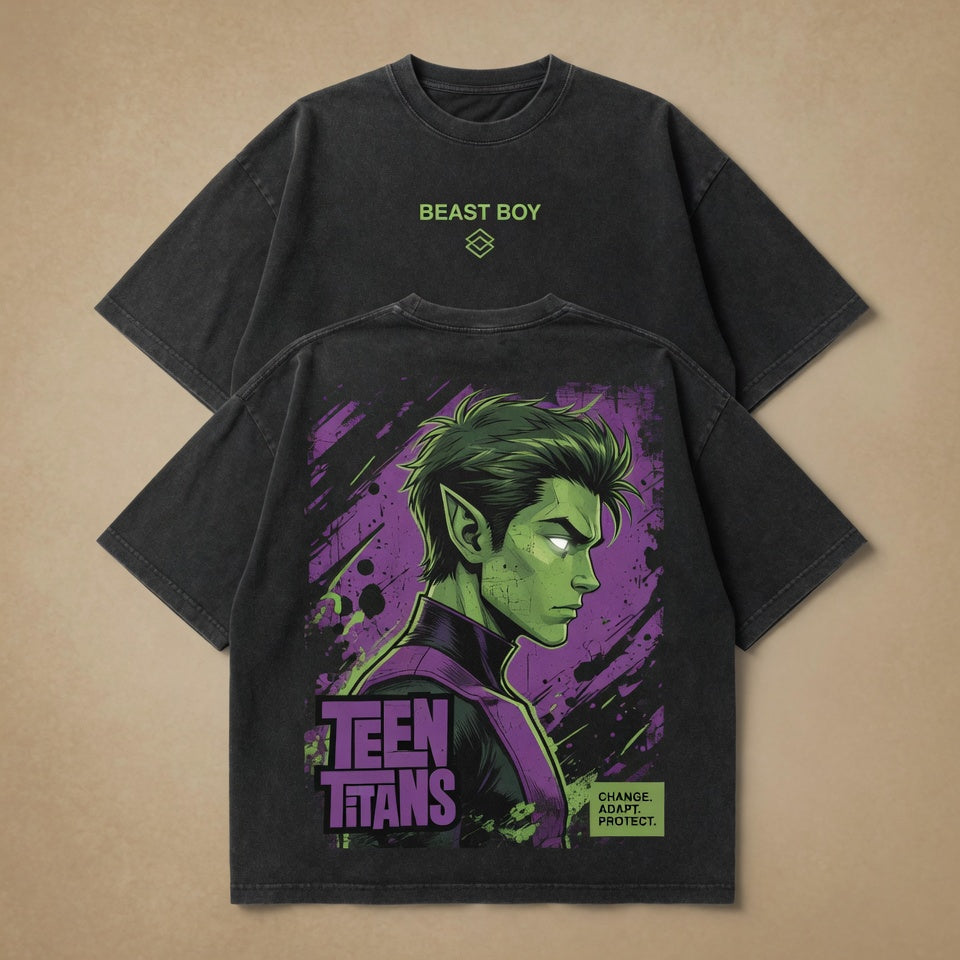 Beast Boy Teen Titans Oversized T-shirt