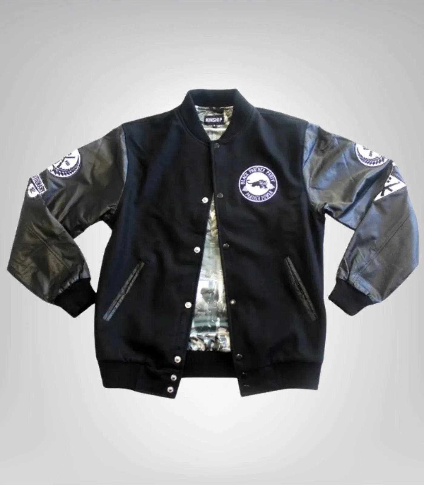 Black Panther Party Inspired Varsity Style Jacket